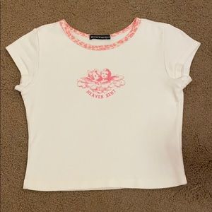 Rare brandy top with cheetah neckline:)ON HOLD